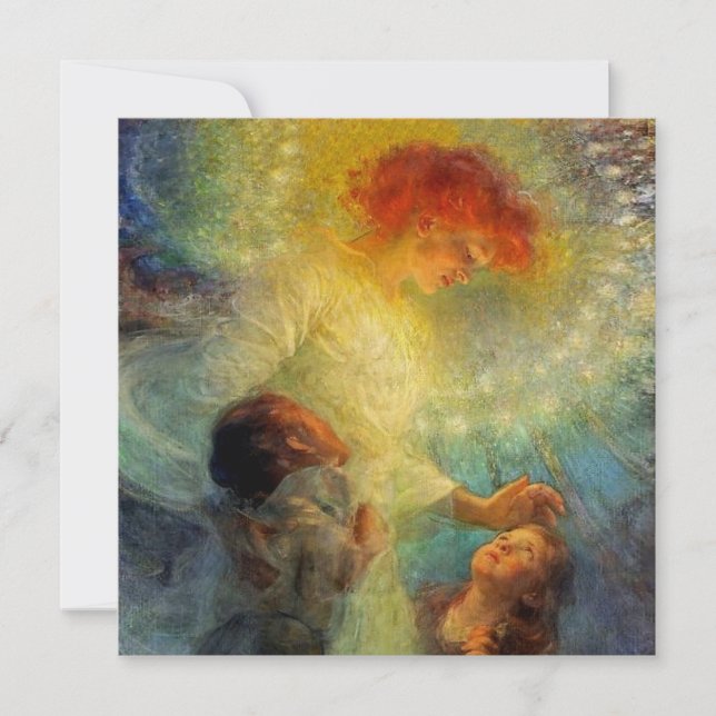 "Ángel de la guarda" por Franz Dvorak (Anverso)