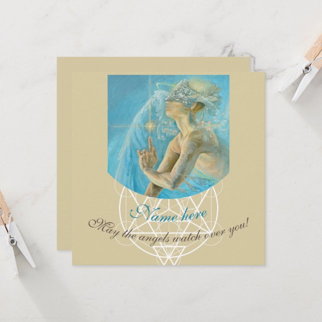 Ángel de la luz amor divino y fino de protección (Anverso/Reverso In Situ)