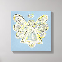 Ángel de la Luz Blanca Ángel de tela envuelto arte