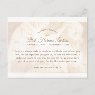 Ángel de la Luz Tarjeta de agradecimiento por simp