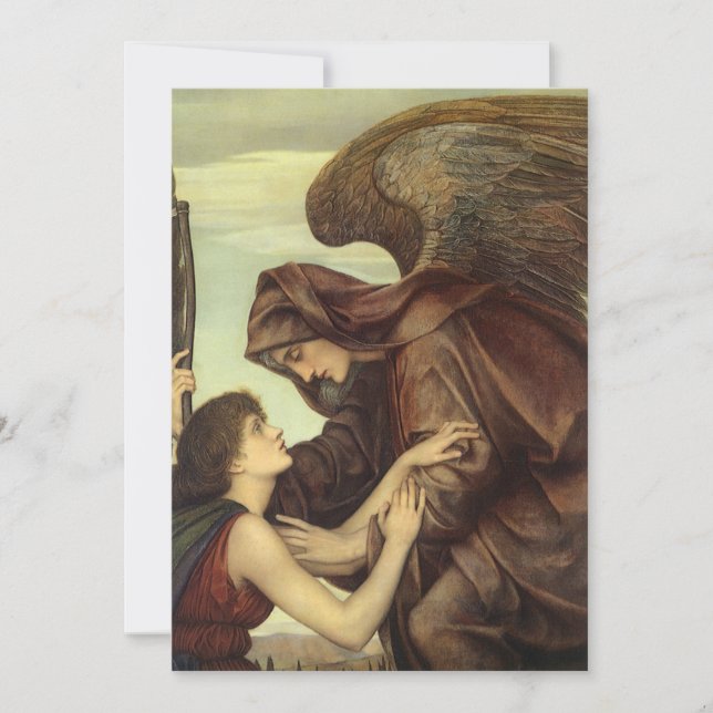 Ángel de la muerte por Evelyn De Morgan (Anverso)