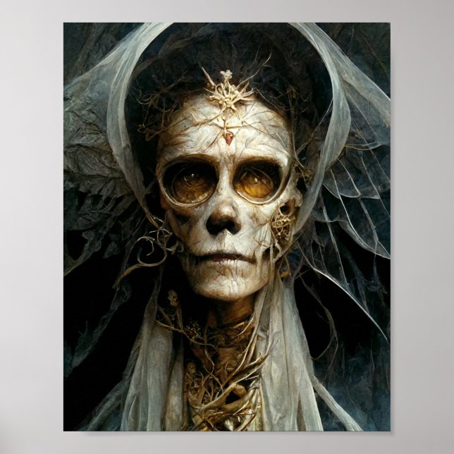 Ángel de la muerte Poster de arte gótico oscuro de (Frente)