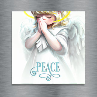 Ángel de la oración de la paz Vacaciones Magnético