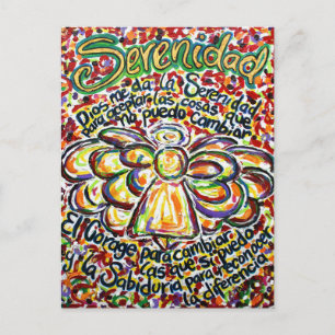 Ángel de la oración de serenidad Pintura Tarjetas 