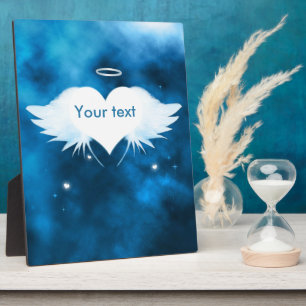 Ángel de la placa de visualización cardíaca 8x10 c