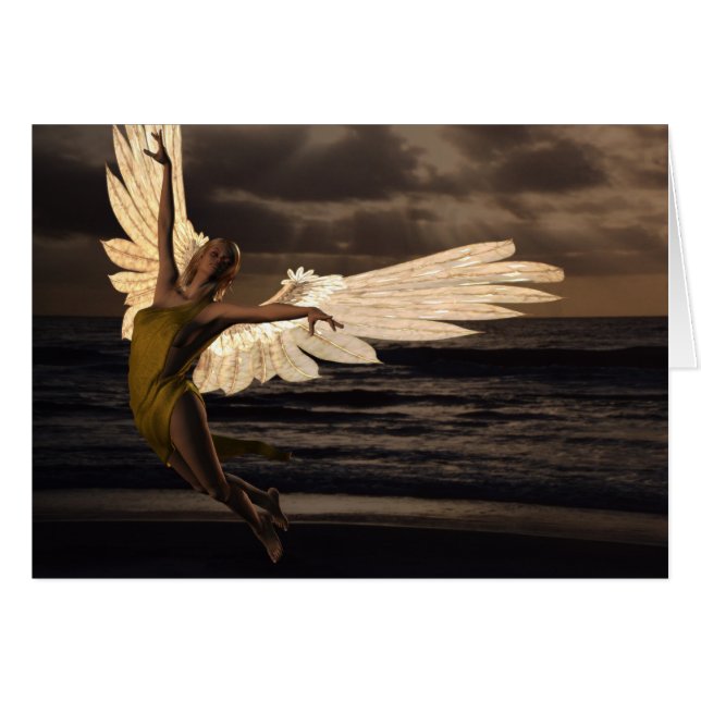Ángel de la puesta del sol de oro (poema) (Anverso (Horizontal))