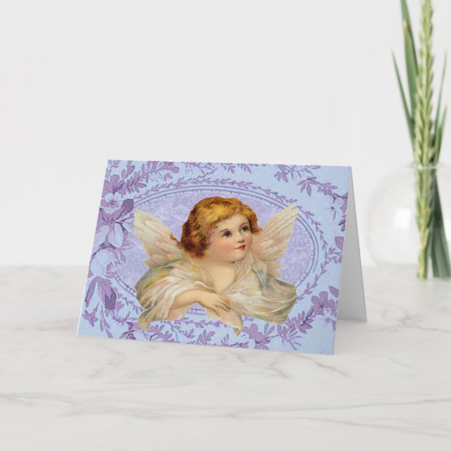 Ángel de la tarjeta de pascua del valor (Anverso)