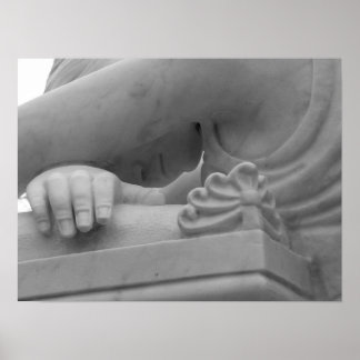 "Ángel de luto" Impresión en blanco y negro