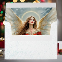 Ángel de Navidad en la nieve direcciones personali