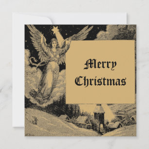 Ángel de Navidad & Estrella Antiguo Era Victoriana