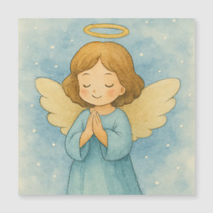 Ángel de Navidad Pacífico en un Cielo de Acuarela