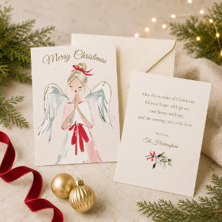 Ángel de Navidad personalizado con acuarela