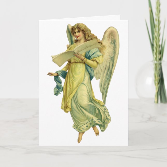 Ángel de Navidad Victoriano, Gloria in Excelsis De (Anverso)