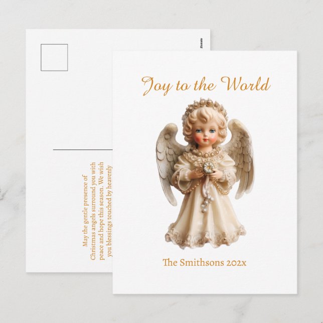 Ángel de Navidad Vintage  (Anverso / Reverso)