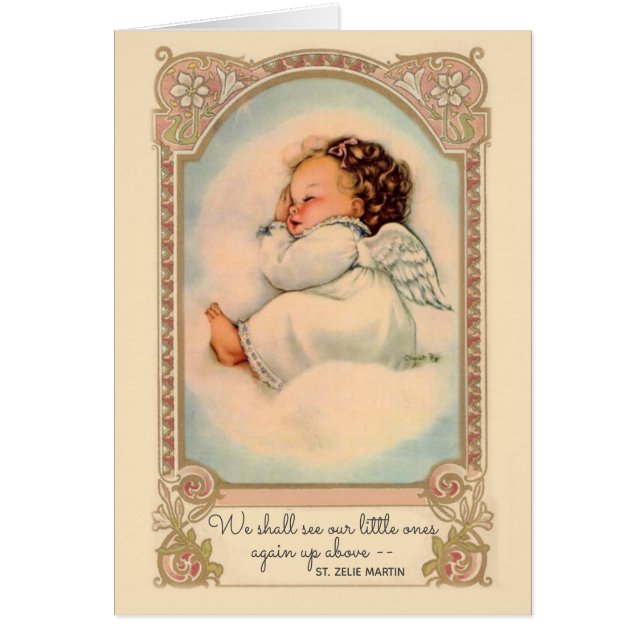 Ángel de niña bebé aborto Religioso (Frente)