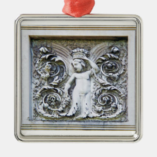 Ángel de piedra del ornamento de la abundancia
