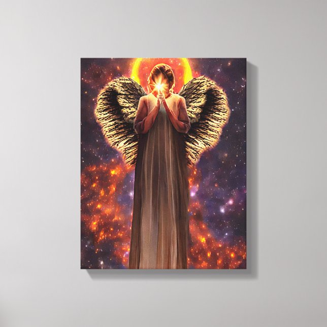 Ángel del amor y la luz del arte original (Anverso)
