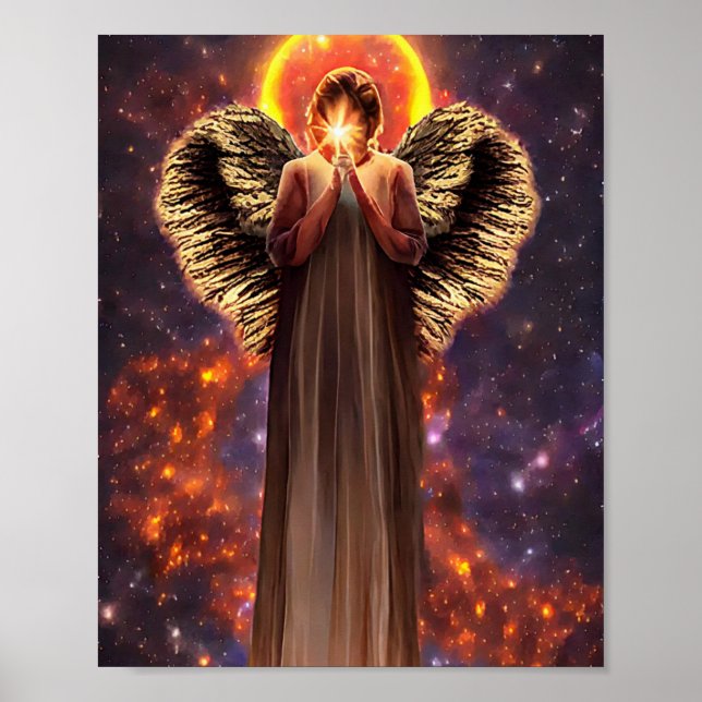 Ángel del amor y la luz del arte original (Frente)