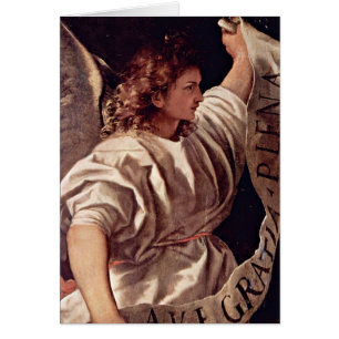 Ángel del anuncio por Titian