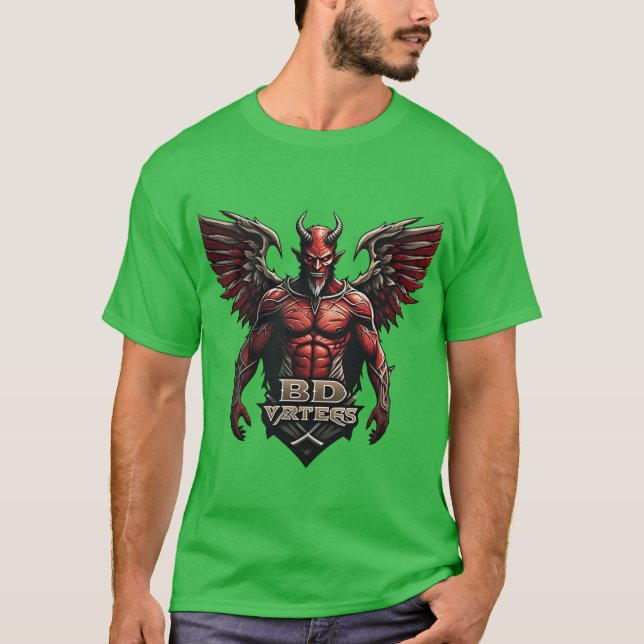 Ángel del diablo malévolo esporta camiseta (Anverso)