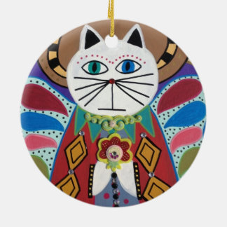 Ángel del gato del ornamento del arte de Kerri