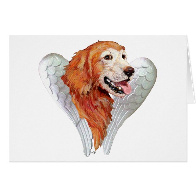Angel del Golden Retriever (Anverso (Horizontal))