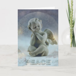 Ángel del navidad de la tarjeta de felicitación de