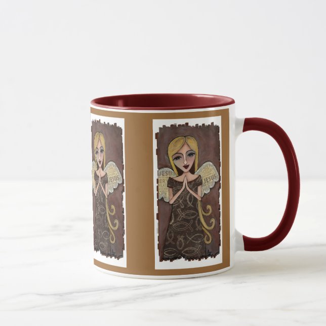 Ángel del rezo - taza de fe (Derecha)