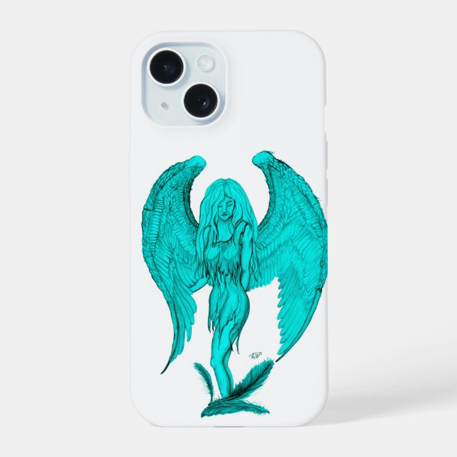 Ángel, diseño negro y verde (Reverso )