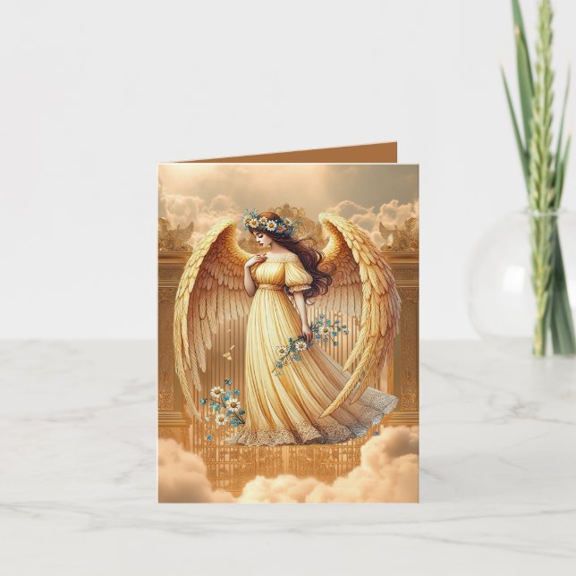 Ángel elegante agrega tu mensaje  (Anverso)