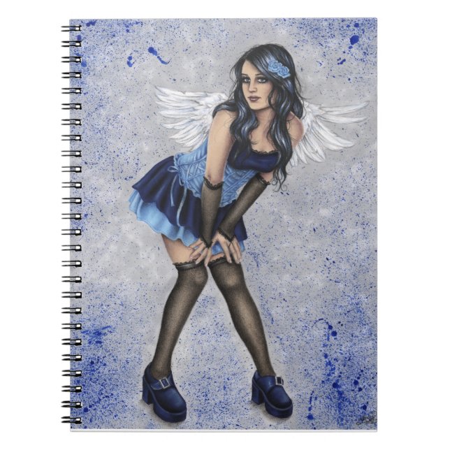 Ángel en cuaderno azul (Frente)