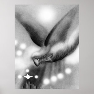 Ángel en el arte nocturno
