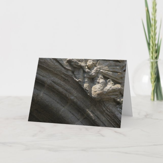 Ángel en tarjeta de la catedral de Santiago de (Anverso)