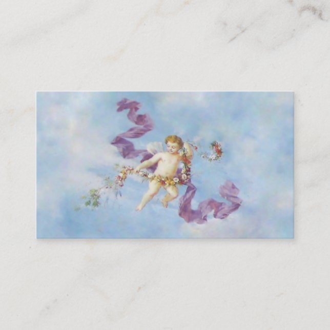 Ángel en tarjeta de visita del ~ del cielo I (Anverso)