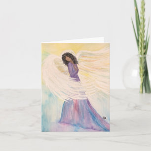 Angel envuelto en amor - Tarjeta de nota en BLANK