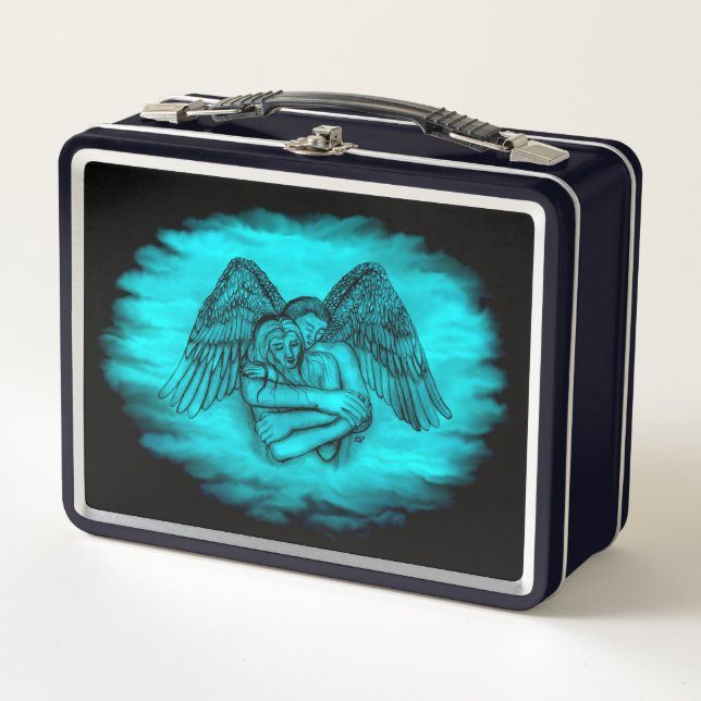 Ángel Eros en el amor, diseño negro y verde (Anverso)