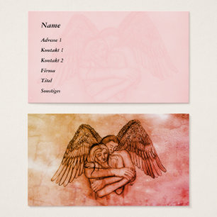 Angel Eros en las tarjetas de visita de amor