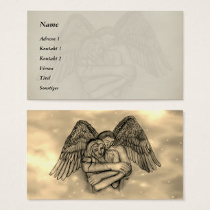 Angel Eros en las tarjetas de visita de amor