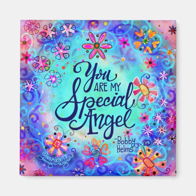 "Ángel Especial" Imán de Inespiritividad (Frente)