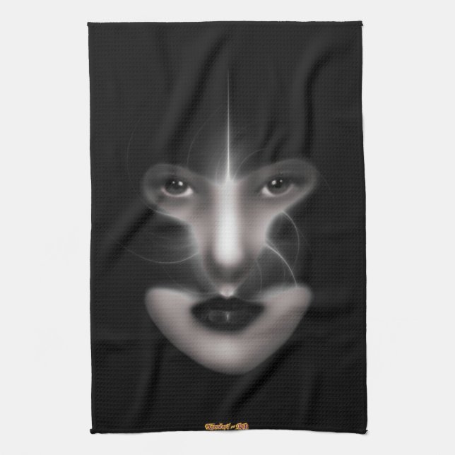 Angel Eyes Fractal Art Kitchel Toalla (Vertical)