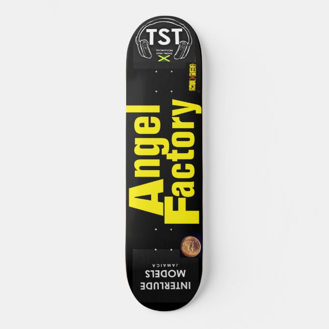 ANGEL FACTORY Tabla de skateboard de 8 1/4" (Anverso)