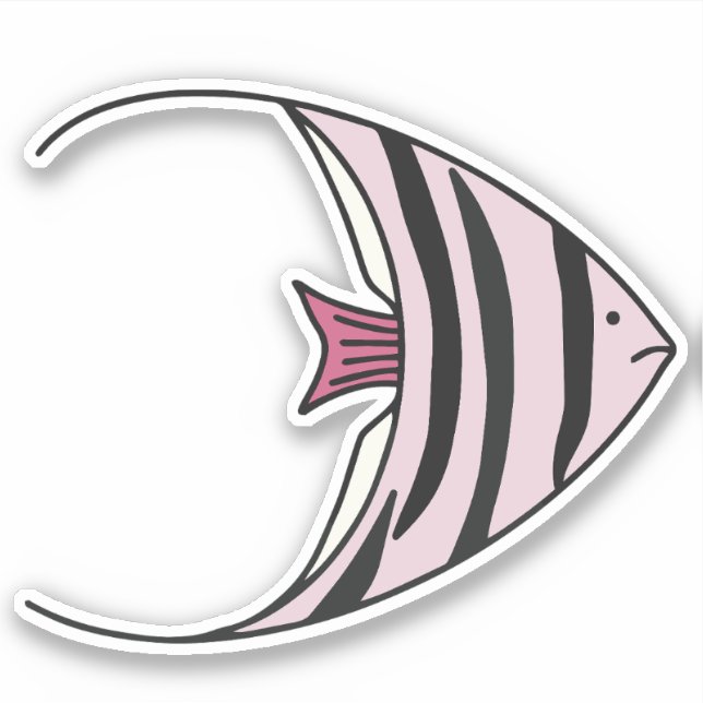 Angel Fish Pegatina (Anverso)