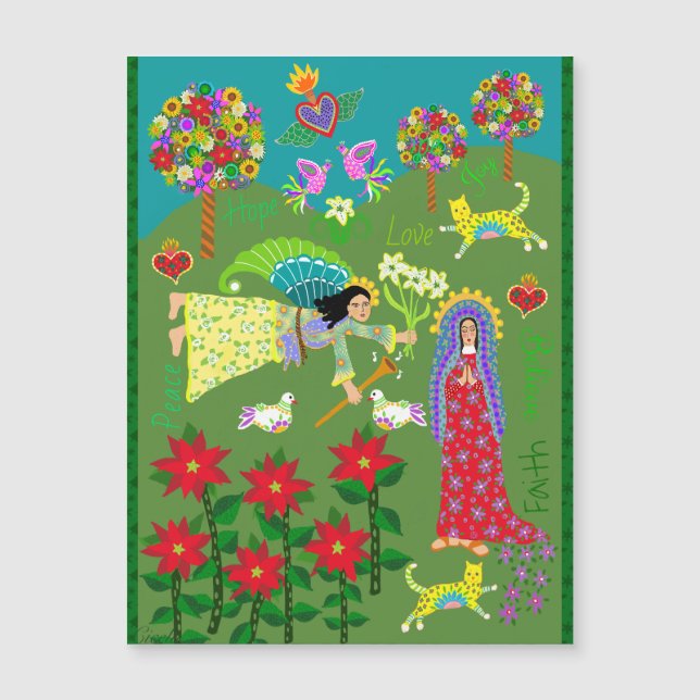 Angel Gabriel y la Anunciación de la Virgen María (Anverso)