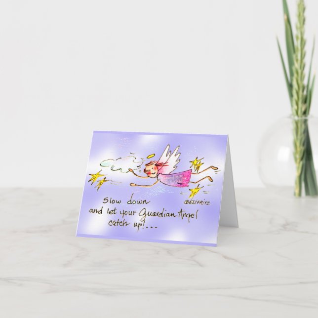 Angel In Purple & Gold Stars (Ángel en púrpura y e (Anverso)