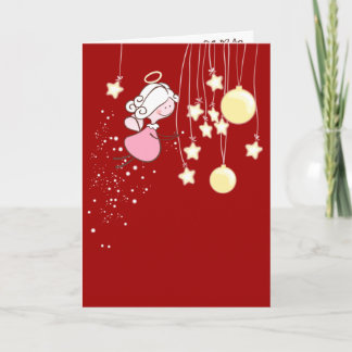 Ángel Jugando Con Ornamentos De Navidad