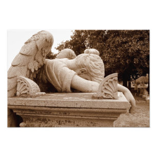 Ángel lloroso Fotografía sepia