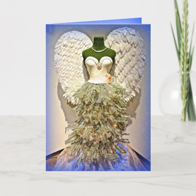 Angel Mannequin Vestido Forma Árbol De Navidad (Anverso)