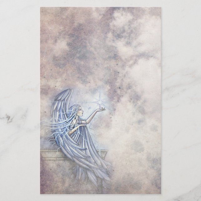Ángel Místico con Papelería de Estrella (Anverso)