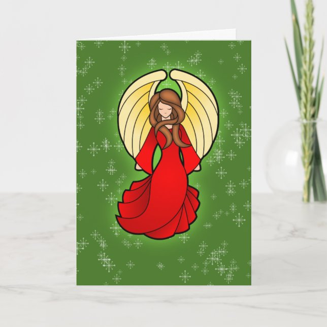 Ángel navidad en rojo (Anverso)