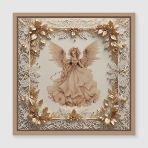 Ángel navidad En Tarjeta Magnética De Marco Fancy